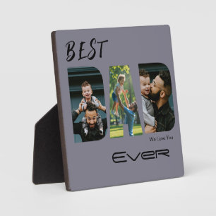 Best Dad Ever Photo Collage  Plaque
