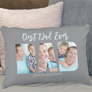 Best Dad Ever Photo Decorative Cushion