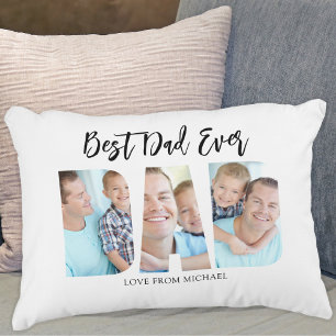 Best Dad Ever Photo Decorative Cushion