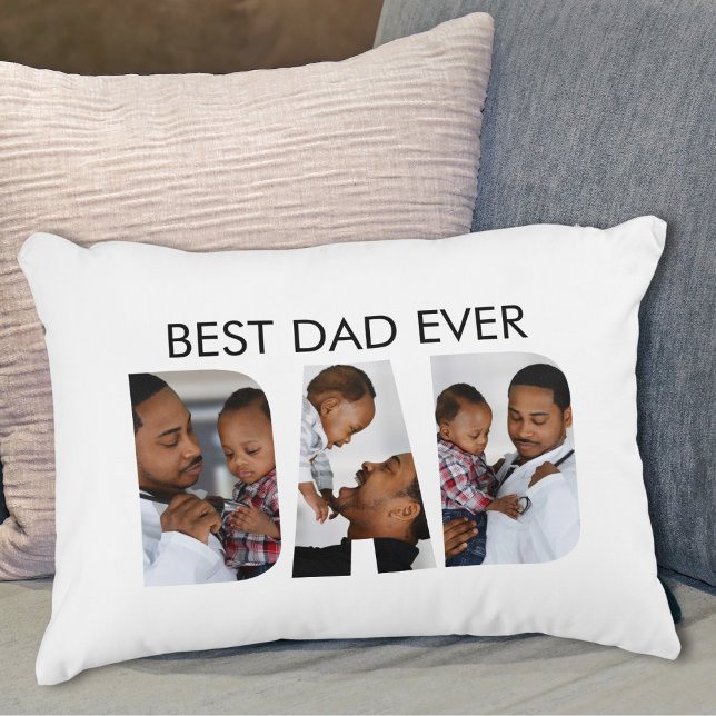 Best Dad Ever Photo Decorative Cushion (Creator Uploaded)