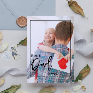Best Dad Ever | Photo Father's Day Card