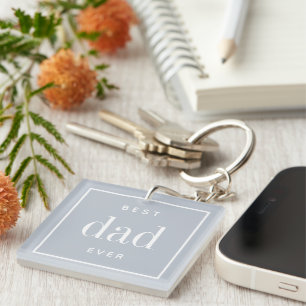 Best Dad Ever Photo Key Ring