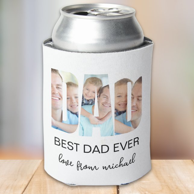 Best Dad Ever Photo Letter Can Cooler (Creator Uploaded)