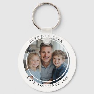 Best dad Ever Photo magnet Key Ring