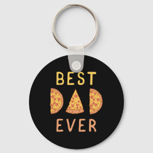 Best Dad Ever Pizza Lover Fathers Day Papa Parenti Key Ring