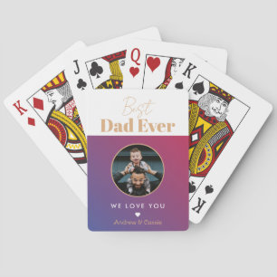 Best dad ever playing cards