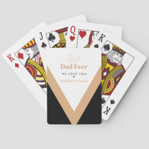 Best dad ever playing cards