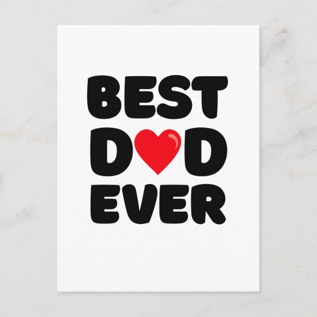 Best Dad Ever  Postcard (Front)