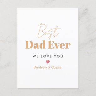 Best dad ever postcard