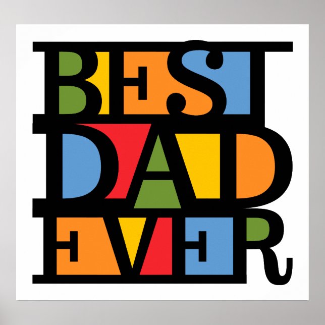 BEST DAD EVER poster (Front)