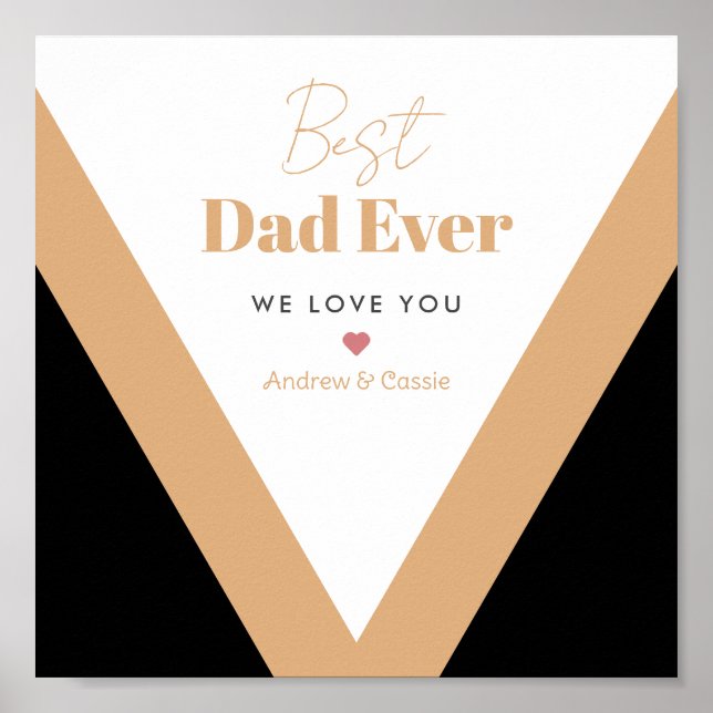 Best dad ever poster (Front)
