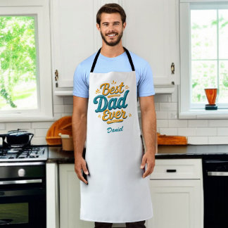 Best Dad Ever | Retro Personalised Father's Day Apron