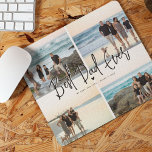 Best Dad Ever Script 4x Photo Mouse Pad<br><div class="desc">Best Dad Ever! Create your very own special keepsake mouse pad for dad with this simple 4 photo template. Simply upload four of your favourite pictures and customise the message and name/s.</div>
