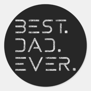 Best Dad Ever Shirt Modern Developer Programmer Fa Classic Round Sticker