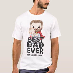 Best Dad Ever Shirt - Personalised Father's Day