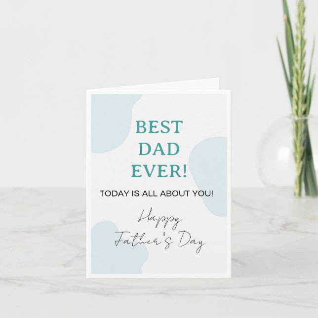 Best Dad Ever - Simple Father's Day  Invitation (Front)