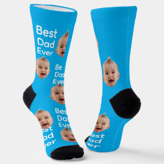Best Dad Ever Socks, Socks with Custom Photo