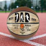 Best Dad Ever Swishes Come True Personalised Basketball<br><div class="desc">Best Dad Ever Personalised Basketball. The design is lettered with "Best Dad Ever .. May all your swishes come true" and the template is ready for you to personalise. The typography is decorated with basketball player silhouettes and a basketball in the net. Designed to stand with the panels horizontal with...</div>