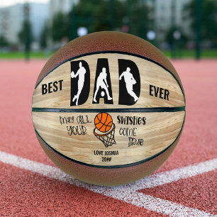 Best Dad Ever Swishes Come True Personalised Basketball