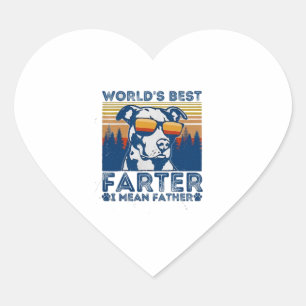 best dad ever t shirt worlds best farter heart sticker
