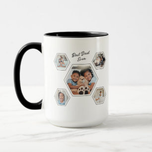 Best Dad Ever Ten Photo Template Family Keepsake Mug