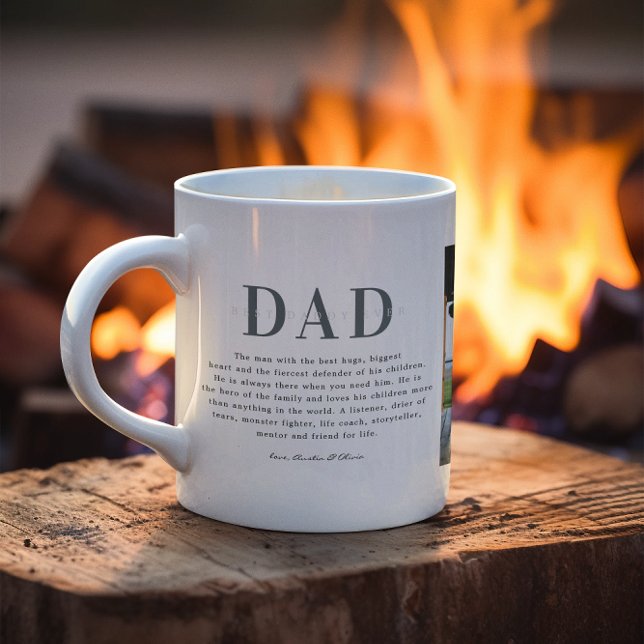 Best Dad Ever | Three Photo Collage  Coffee Mug (Creator Uploaded)
