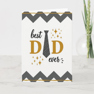 Best Dad Ever Tie Art Card