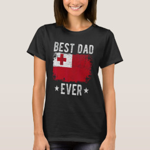 Best Dad Ever Tonga Flag Best Tongan Dad T-Shirt