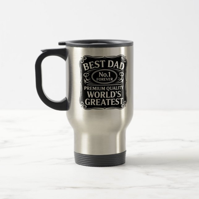 Best Dad Ever Travel Mug (Left)