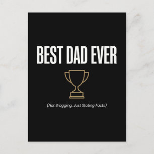Best Dad Ever Trophy Shirt - Best Father Day Gifts Postcard