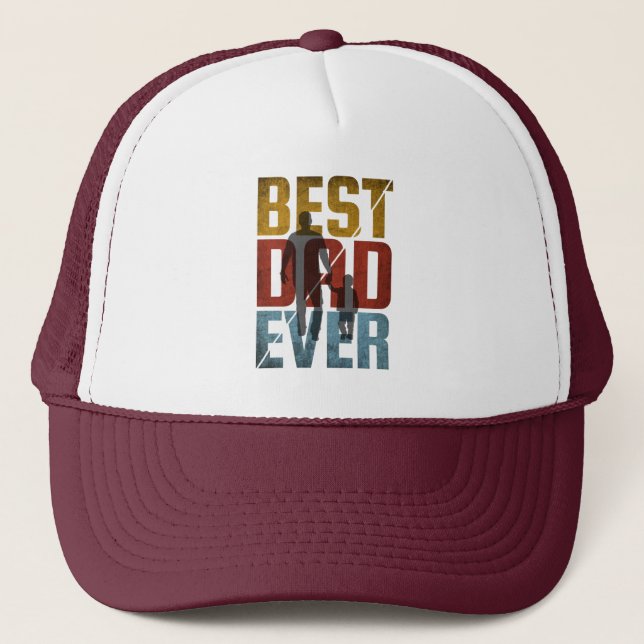 BEST DAD EVER  TRUCKER HAT (Front)