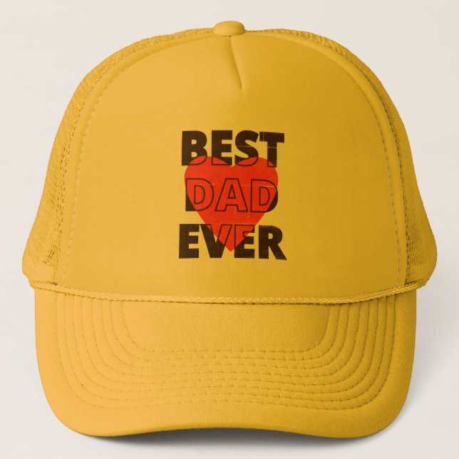 Best Dad Ever Trucker Hat (Front)