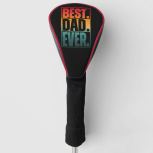 BEST DAD EVER TYPOGRAPHY GOLF HEAD COVER