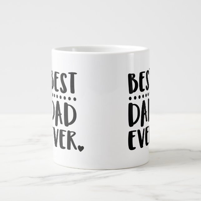 Best Dad Ever Unique Cool Father's Day Large Coffee Mug (Front)