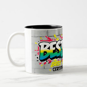Best Dad Ever – Urban Graffiti Edition Two-Tone Coffee Mug