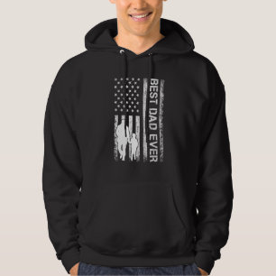 Best Dad Ever Us American Flag   For Father's Day Hoodie