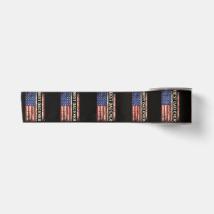 Best Dad Ever US American Flag Gifts for Father's  Satin Ribbon