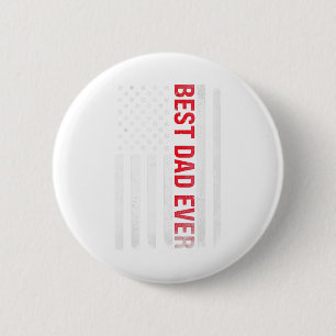 Best Dad Ever USA Flag American 1st Time Daddy 6 Cm Round Badge