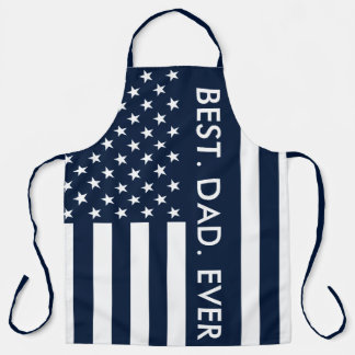 Best Dad Ever USA Flag Apron