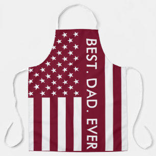 Best Dad Ever USA Flag Apron