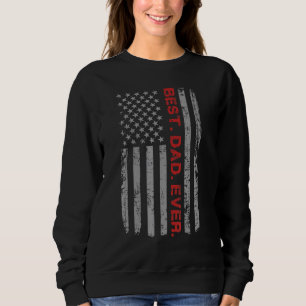 Best Dad Ever Vintage American Flag For Dad Papa G Sweatshirt
