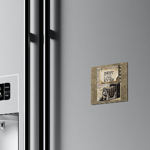 Best Dad Ever Vintage Camera Father's Day Antique Magnet