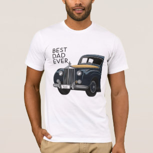 Best Dad Ever Vintage Car T-Shirt: Perfect Father T-Shirt