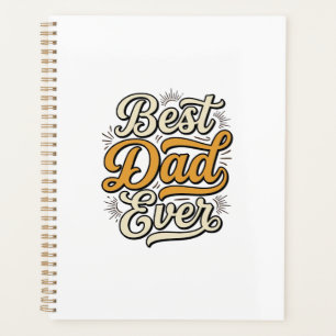 Best Dad Ever Vintage Lettering Shirt Design_1 Planner