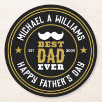 Best Dad Ever Vintage Retro Badge Father's Day