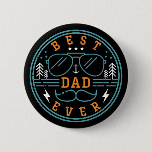 Best Dad Ever Vintage Retro Father's Day Badge