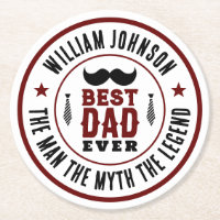 Best Dad Ever Vintage Western Logo Father's Day