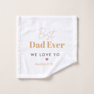 Best dad ever wash cloth