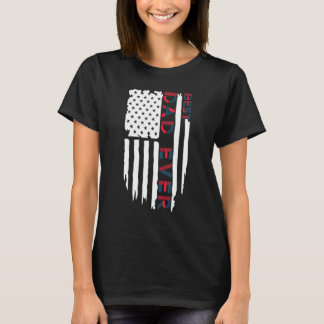 Best Dad Ever With Us American Flag Happy Fathers T-Shirt