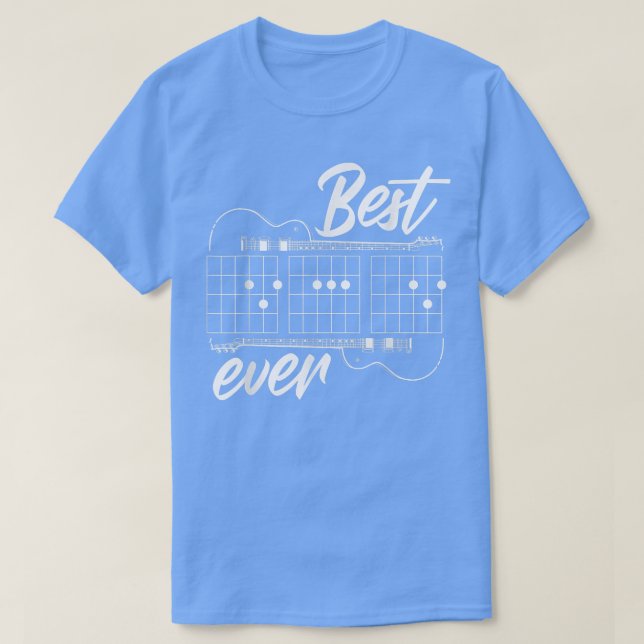 Best Dad EverFunny Daddy Guitar Player Musician Cr T-Shirt (Design Front)